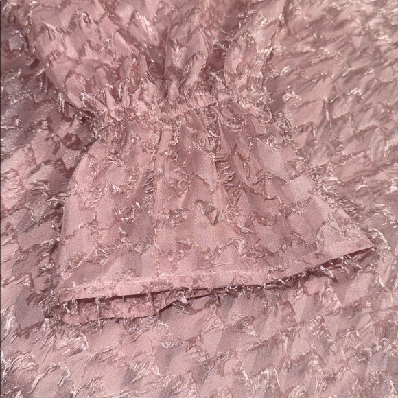 BLUE BLOSSOM button front pink fringe textured top XL NWT - Picture 7 of 9